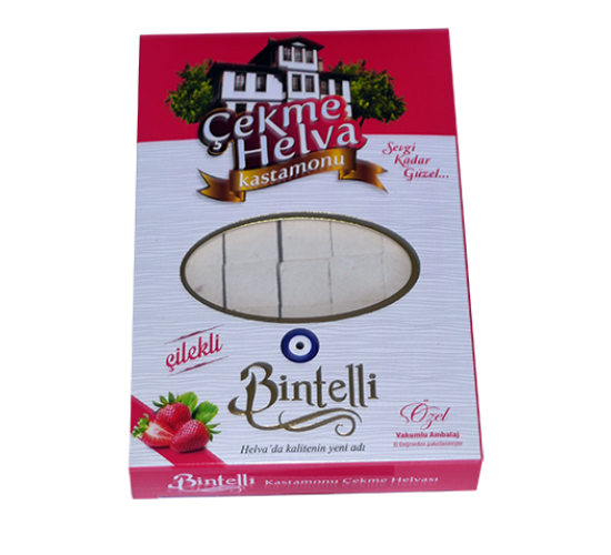 Bintelli Çilekli Çekme Helva (V) 250 gr