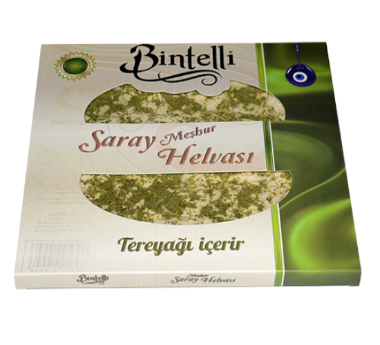 Bintelli Saray Helvası Antep Fıstıklı Çekme Helva (V) 400 gr