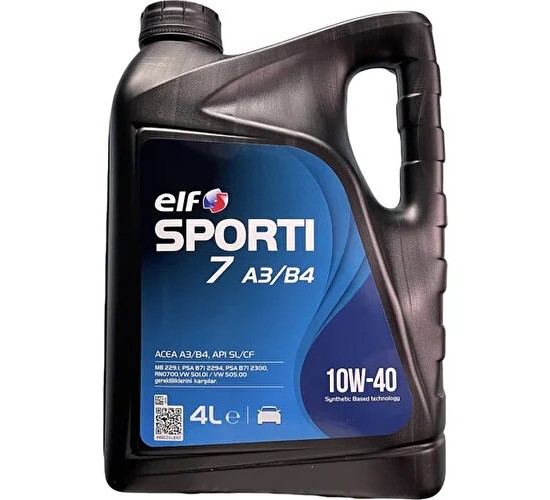 Elf Sporti 7 A3-B4 10w-40 5 litre Motor Yağı