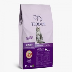 Teodor adult yetişkin kedi maması tavuklu 15 kg